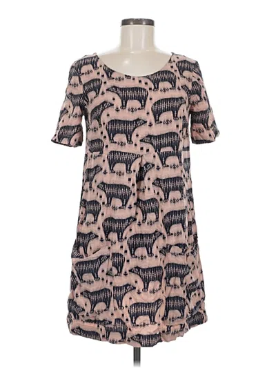 Pre-owned Maeve Casual Dress In Brown