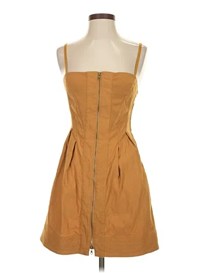 Pre-owned Maeve Casual Dress In Brown