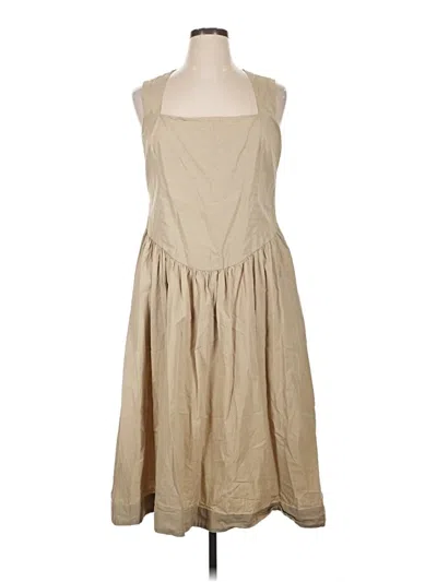 Pre-owned Maeve Casual Dress In Brown