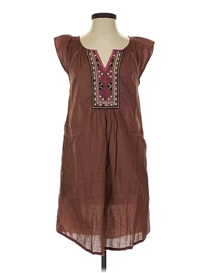 Pre-owned Maeve Casual Dress In Brown
