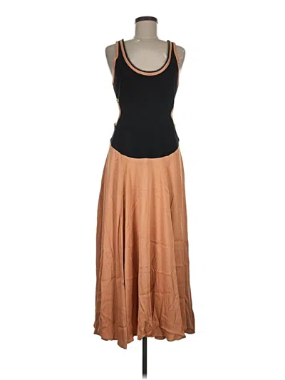 Pre-owned Maeve Casual Dress In Brown