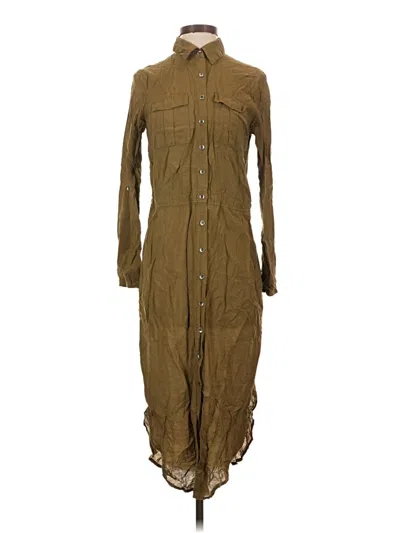 Pre-owned Maeve Casual Dress In Brown
