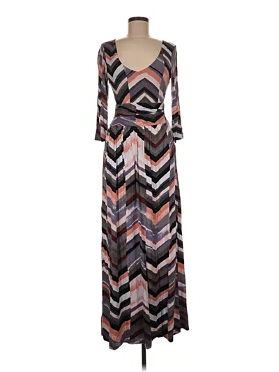 Pre-owned Maeve Casual Dress In Brown