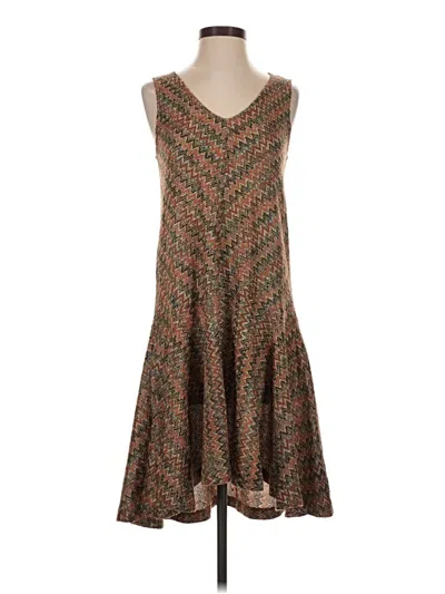 Pre-owned Maeve Casual Dress In Brown