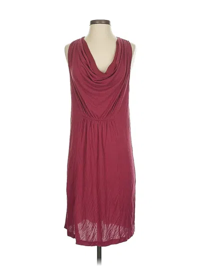 Pre-owned Maeve Casual Dress In Burgundy