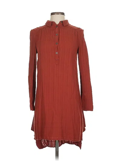Pre-owned Maeve Casual Dress In Burgundy