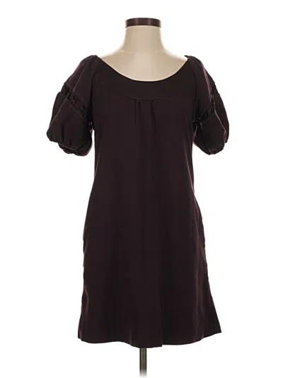 Pre-owned Maeve Casual Dress In Burgundy