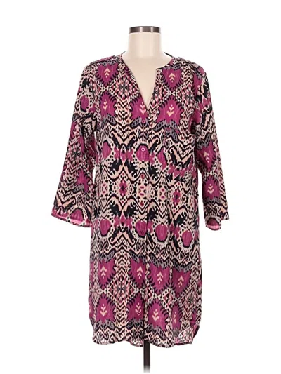 Pre-owned Maeve Casual Dress In Burgundy