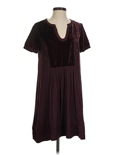 Pre-owned Maeve Casual Dress In Burgundy