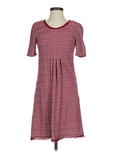 Pre-owned Maeve Casual Dress In Burgundy
