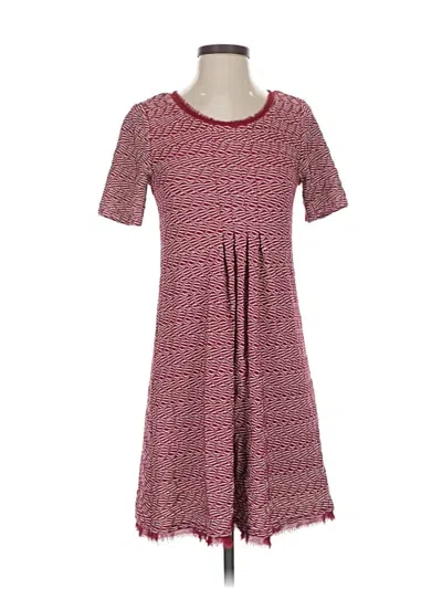 Pre-owned Maeve Casual Dress In Burgundy