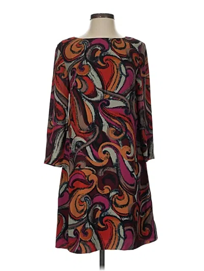 Pre-owned Maeve Casual Dress In Burgundy