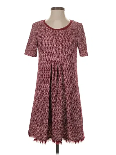 Pre-owned Maeve Casual Dress In Burgundy