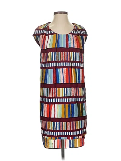 Pre-owned Maeve Casual Dress In Burgundy