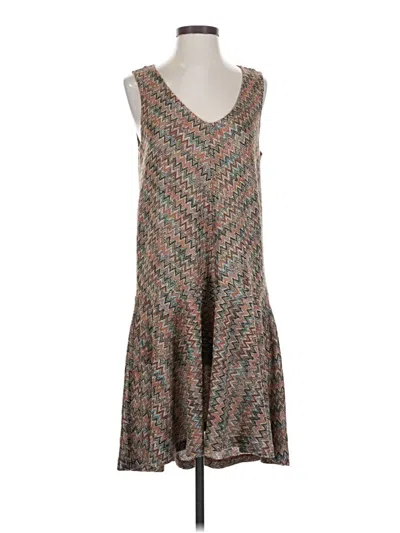 Pre-owned Maeve Casual Dress In Gray