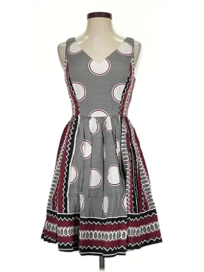 Pre-owned Maeve Casual Dress In Gray