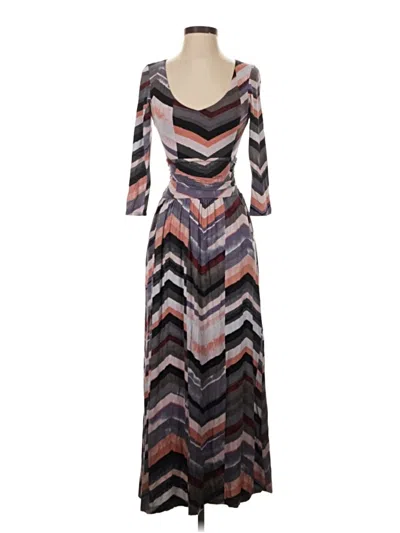 Pre-owned Maeve Casual Dress In Gray