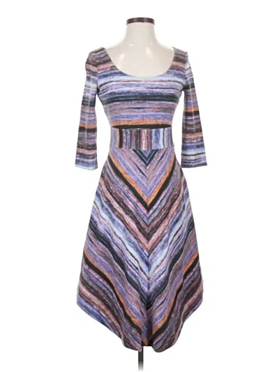 Pre-owned Maeve Casual Dress In Gray