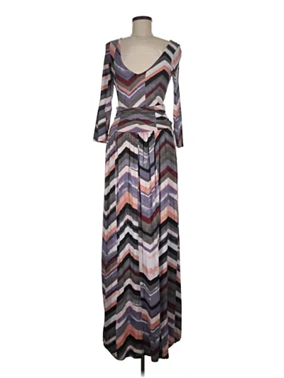 Pre-owned Maeve Casual Dress In Gray