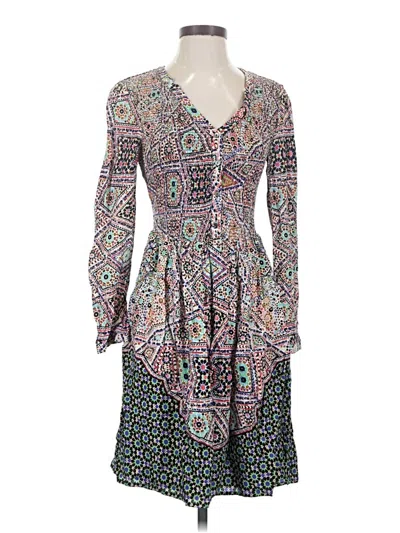Pre-owned Maeve Casual Dress In Gray