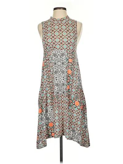Pre-owned Maeve Casual Dress In Gray