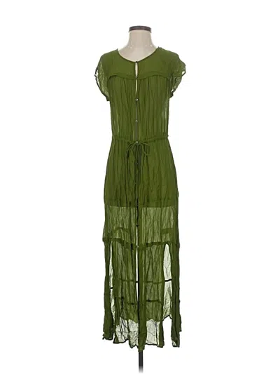 Pre-owned Maeve Casual Dress In Green