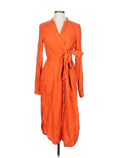 Pre-owned Maeve Casual Dress In Orange