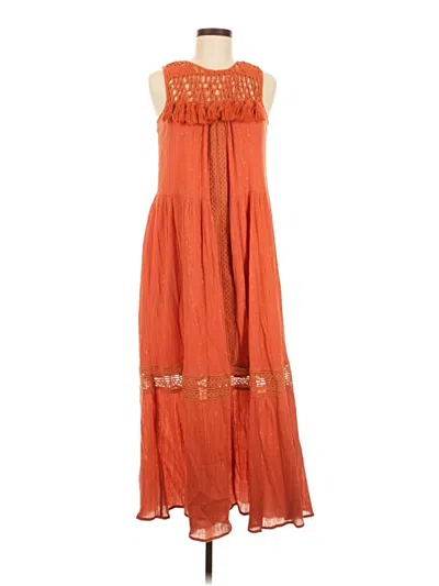 Pre-owned Maeve Casual Dress In Orange