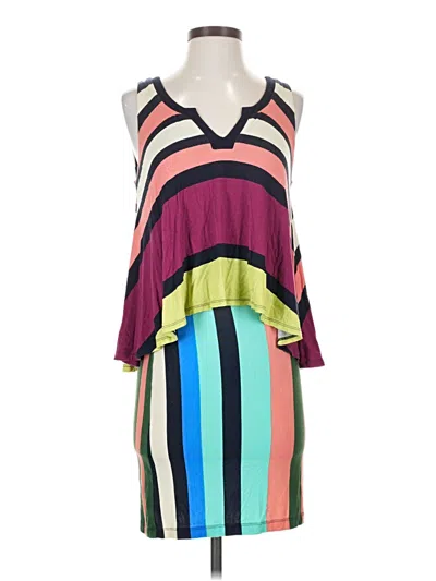 Pre-owned Maeve Casual Dress In Purple