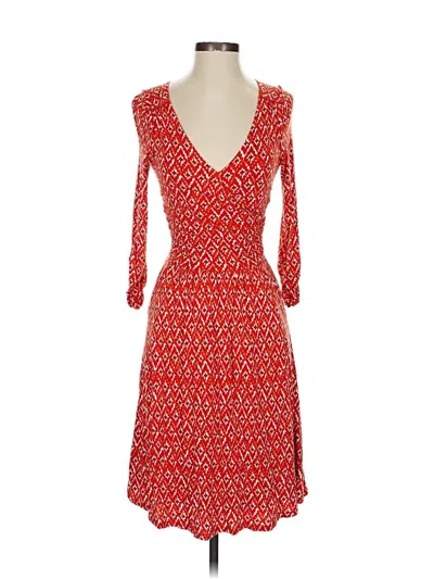 Pre-owned Maeve Casual Dress In Red