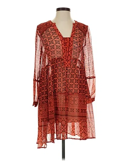 Pre-owned Maeve Casual Dress In Red