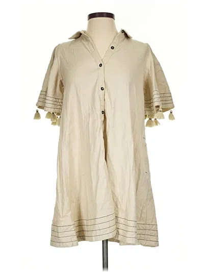 Pre-owned Maeve Casual Dress In Tan