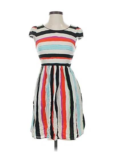 Pre-owned Maeve Casual Dress In White