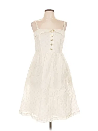 Pre-owned Maeve Casual Dress In White