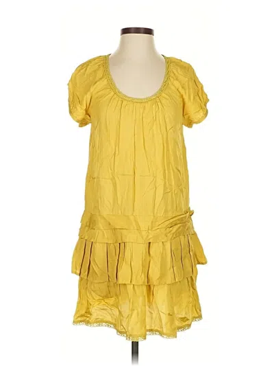 Pre-owned Maeve Casual Dress In Yellow