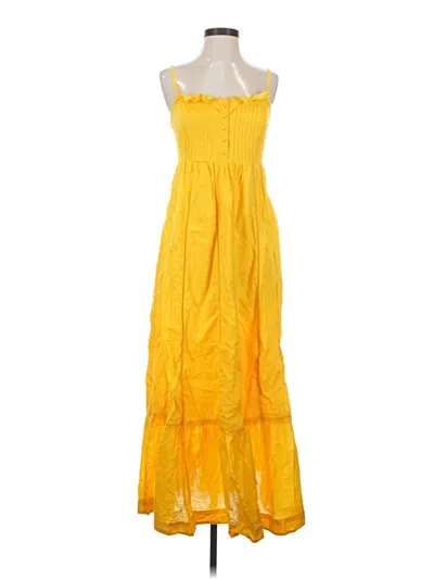 Pre-owned Maeve Casual Dress In Yellow