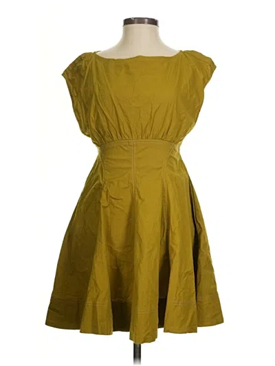 Pre-owned Maeve Casual Dress In Yellow