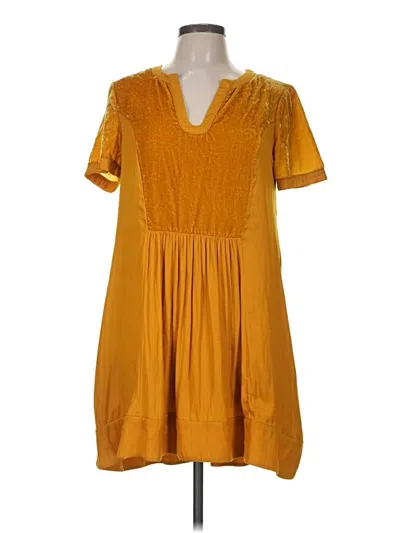 Pre-owned Maeve Casual Dress In Yellow