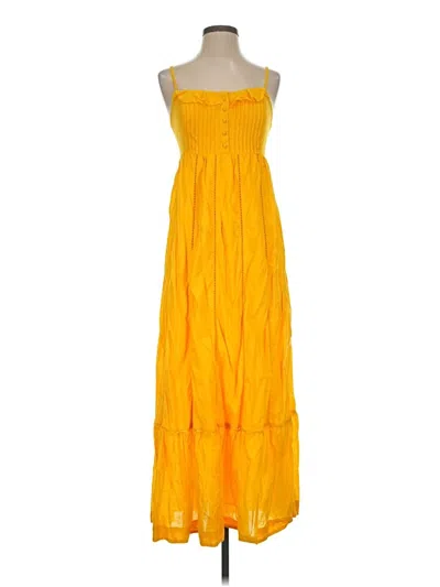Pre-owned Maeve Casual Dress In Yellow
