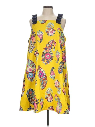 Pre-owned Maeve Casual Dress In Yellow
