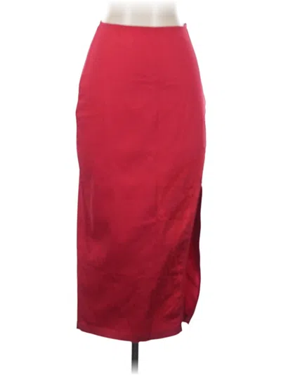 Maeve Casual Skirt In Burgundy