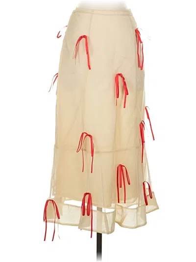 Pre-owned Maeve Casual Skirt In Ivory