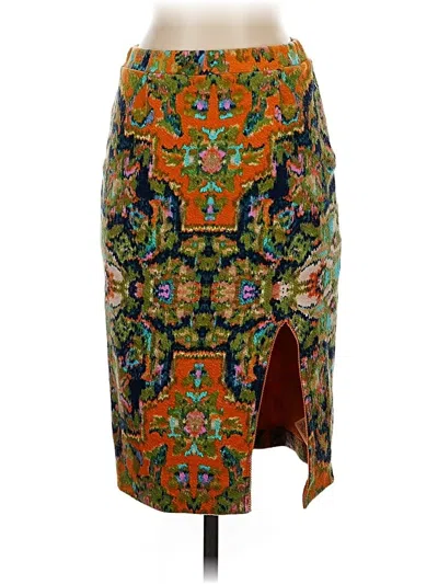 Pre-owned Maeve Casual Skirt In Orange