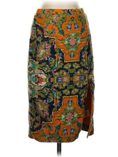 Pre-owned Maeve Casual Skirt In Orange