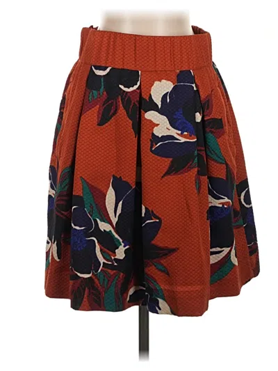 Pre-owned Maeve Casual Skirt In Orange