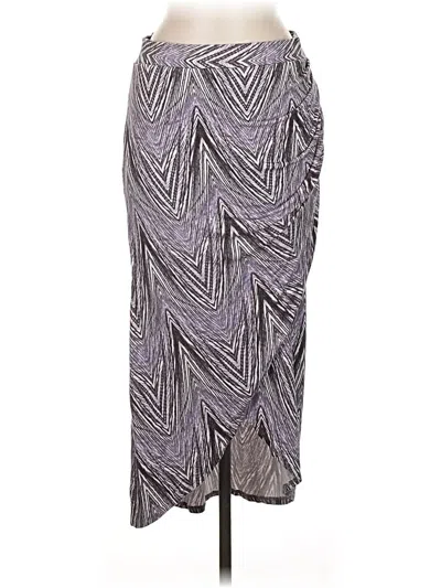 Pre-owned Maeve Casual Skirt In Silver