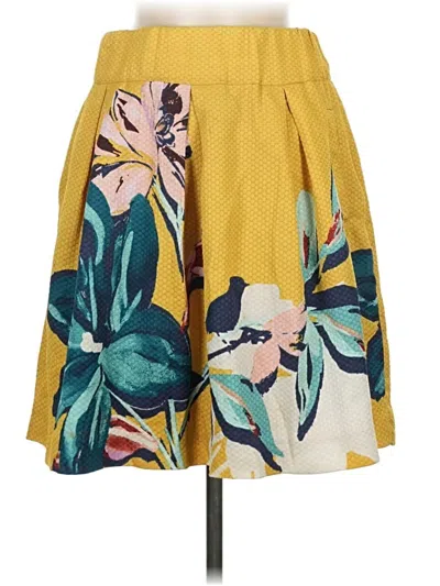 Pre-owned Maeve Casual Skirt In Yellow