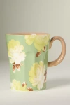Maeve Chintzware Stoneware Mug In Green
