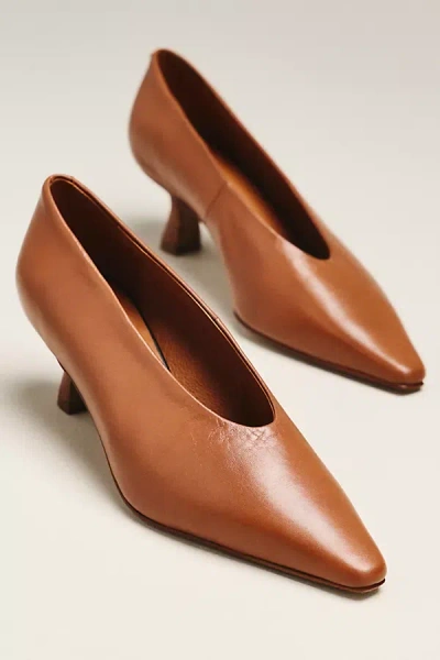 Maeve Choked Up Kitten Heels In Brown