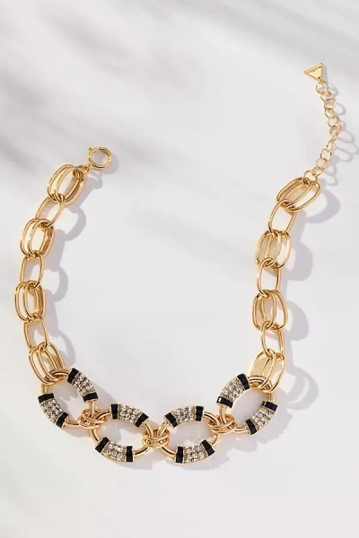 Maeve Chunky Hoop Necklace In Brown